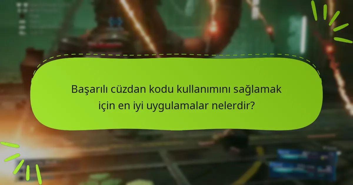 Cüzdan kodu kullanımında hangi yaygın sorunlar ortaya çıkar?